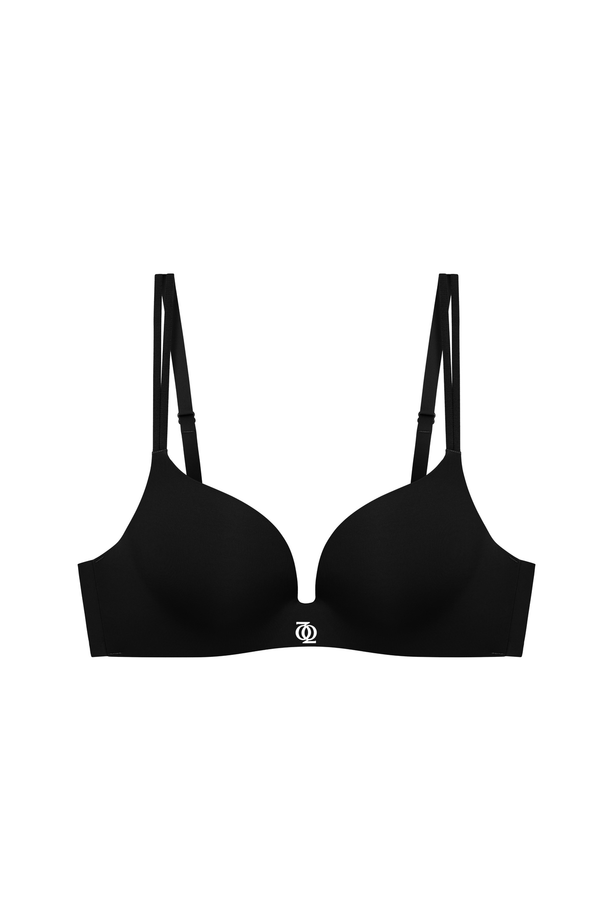 Second Skin Teardrop Push Up Bra Black