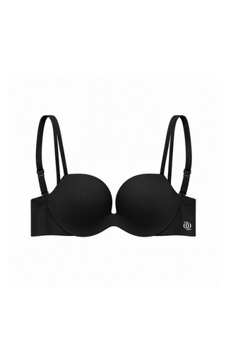 Second Skin Ultimate Wire-Free Push Up Bra Black
